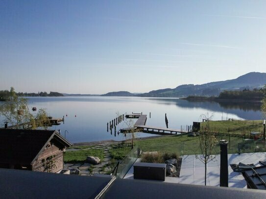 Bezugsfertige Terrassenwohnung mit Seezugang direkt am Obertrumer See!