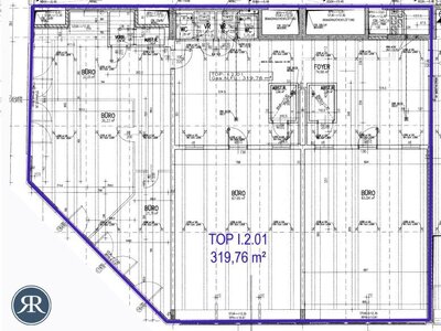 319,76 m² Bürofläche im 1. OG