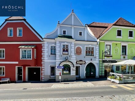 Zeitreise im Herzen von Zwettl: Das Geschäftshaus mit herrlichem Garten an der Stadtmauer - Digitales Angebotsverfahren