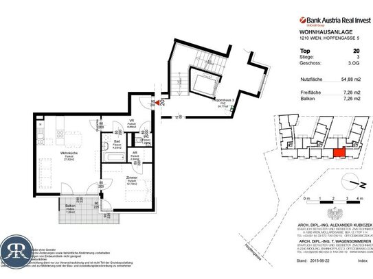 2-Zimmer im 3. OG mit Balkon - Top 320 (AB AUGUST)