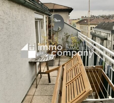 3 Zimmer, große Dachterrasse, Brunnenmarkt in der Nähe - Großartige DG-Wohnung zu kaufen!