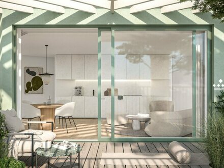 UP IN THE SKY: Modern Apartment mit privater Terrasse und Pergola