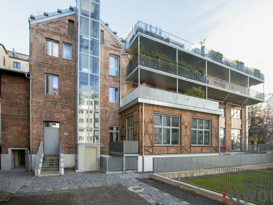 STYLISCHES LOFT IN EHEMALIGER K&K HOFTISCHLEREI II 4 METER RAUMHÖHE IM WOHNBEREICH II EIGENGARTEN + TERRASSE II NÄHE NE…