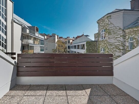 Hofseitige Terrassenwohnung in bester Stadtlage nächst Mariahilfer Straße