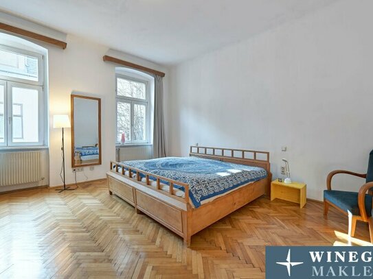 GUMPENDORFERSTRASSE nächst Café Sperl! Ruhig gelegener 3-Zimmer-Altbau im 4. Liftstock!