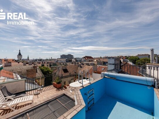 Außergewöhnliches Penthouse mit Dachterrassenpool und Blick über Wien