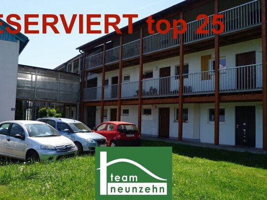 (RESERVIERT) Aktuell FREI für Eigennutzung oder Vermietung. 2-Zimmer EG Wohnung mit freiem Blick & Wiese, Top 25! - JET…