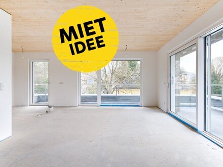 ERSTBEZUG: BEEINDRUCKENDE 3-ZIMMER PENTHOUSEWOHNUNG MIT GROSSER DACHTERRASSE, XXL-KELLER UND ZWEI PKW-STELLPLÄTZEN