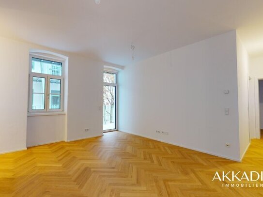 Hofseitige Gartenwohnung mit Terrasse I Gründerzeithaus