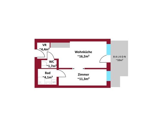 Attraktive Kapitalanlage: Moderne 2-Zimmer-Wohnung mit hohem Vermietungspotenzial I energieeffizienter Neubau I Fußbode…