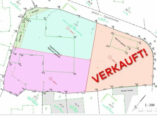 3 aufgeschlossene Bauplätze in zentrumsnaher Aussichtslage von Inzing