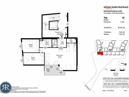 3-Zimmer mit Balkon im 4. OG - Top 123 (AB JUNI)