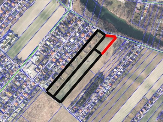 BAUERWARTUNGSLAND IN 1220 WIEN / GRÜNLAND AM OBEREN MÜHLWASSER (KG 01651 ASPERN, EZ 323, 597)