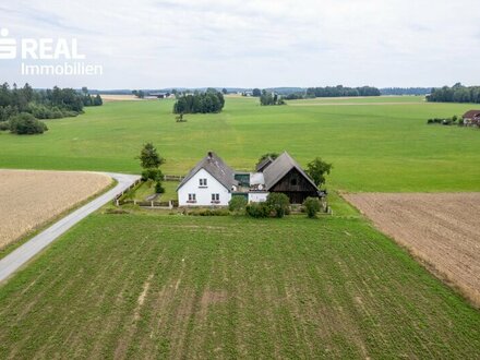 einzigartige Alleinlage - Landhaus mit großzügigem Nebengebäude (Stadl)