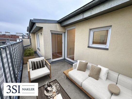 Dachgeschoß-Maisonette mit großzügiger Terrasse und Blick in den ruhigen Innenhof