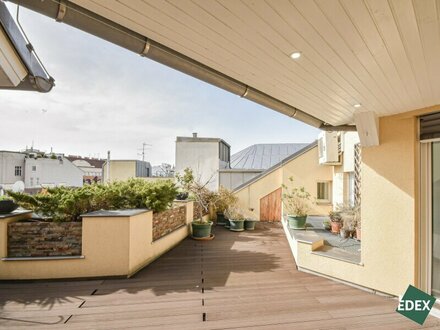 Einzigartige Dachgeschoß-Wohnung mit Dachterrasse im 6. Bezirk