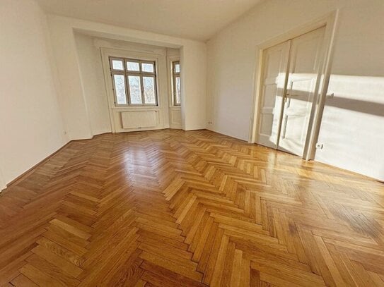 SCHÜTTELSTRASSE, PRATERCOTTAGE, 112 m2 Altbau mit Balkon, 4 Zimmer, Küche, Wannenbad, Parketten, 2. Liftstock, Donaukan…