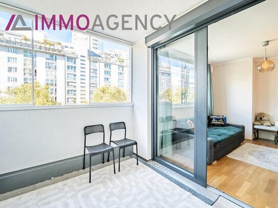 Exklusives 2-Zimmer Appartment mit Loggia bei der Uno City