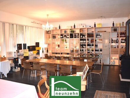 Gepflegtes Geschäftslokal in 7051 Großhöflein: ca. 140m² NFL, unterkellert, großer Verkaufsraum, Büro, Garage, Parkplat…