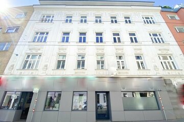 Geschäftslokal in saniertem Altbau | 5 Gehminuten zur U6 Michelbeuern | Schaufenster & Eingang straßenseitig | Barrierefrei