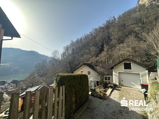 Gepflegtes Einfamilienhaus mit Weitblick auf das Donautal in 4382 Sarmingstein!