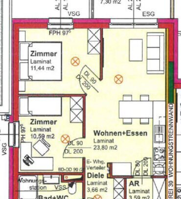 Heiligenkreuz: sonnige Wohnung mit Balkon