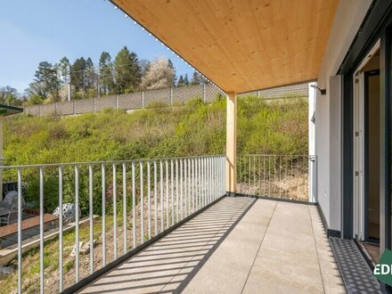 Letzte verfügbare Wohnung: Moderner Erstbezug mit Westbalkon (+Parkplatz optional)