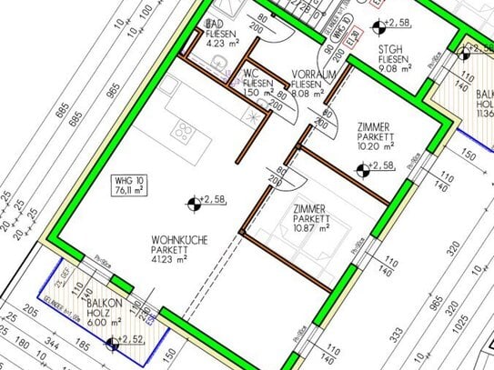 Erstbezug! 3-Zimmer mit Balkon in einem Neubau in 2221 Groß-Schweinbarth