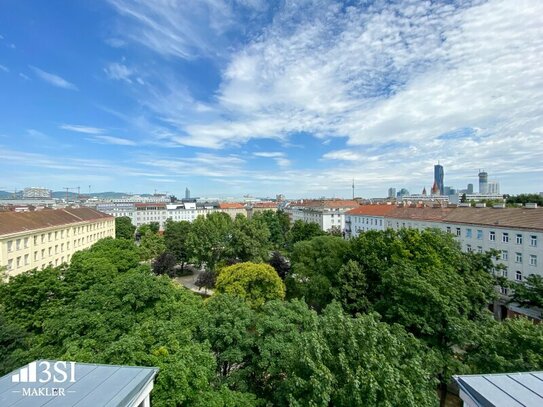 Großzügige Dachgeschoßwohnung mit ruhiger Dachterrasse mitten im 2. Bezirk