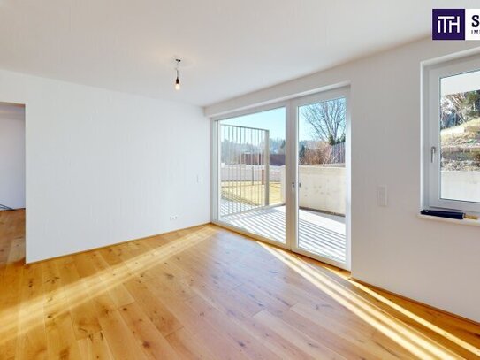 NEUBAU: Eigentumswohnung mit 137,5 m² in LKH Nähe! Privatgarten und XXL-Terrasse. 3D-RUNDGANG & PROVISIONSFREI!