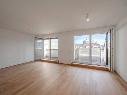 EDUART-Die Kunst des Wohnens: Hochwertiger 3-Zimmer DG-ERSTBEZUG mit ca. 15m² Balkon! (10/19)