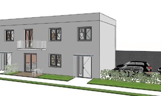 Baugrundstück inklusive Studie für ein modernes Doppelhaus