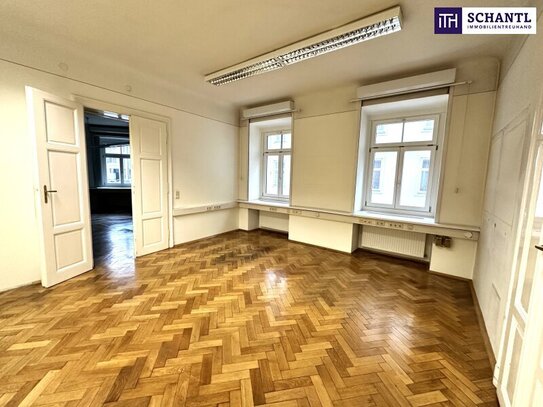 Altbautraum in der Grazer Innenstadt gegenüber des Bezirksgericht Graz-Ost: Wohnung & Büro mit ca. 208 m² in der Pestal…