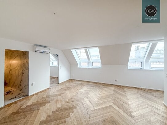 Elevate 1090 – Erstbezug: Luxus Dachgeschoss - Maisonette Wohnung (klimatisiert) nahe U6 Alser Straße, AKH!