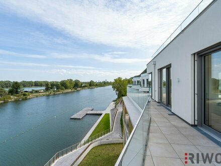 Luxus-Penthouse mit Dachterrasse & Terrasse von ca. 262 m² | Beste Aussicht & direkt am Wasser | 2 Garagenstellplätze