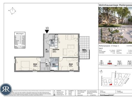 3- Zi. Wohnung mit Balkon im 1.OG - TOP 2.13 (ERSTBEZUG)