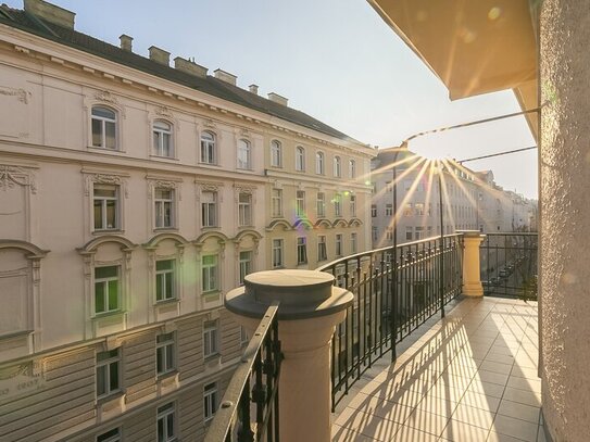 Hauslabgasse - repräsentativer 5 Zimmer Altbau mit 3 Balkonen und Parkblick