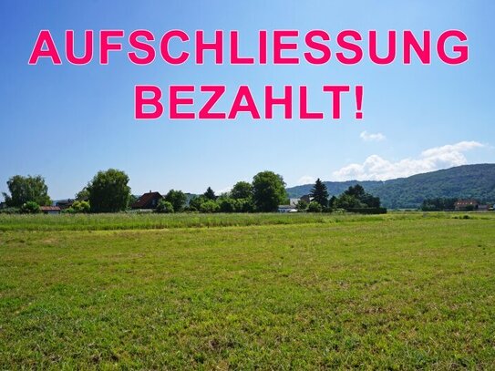 Ebenes Baugrundstück für Einfamilien- oder Doppelhaus in Grünruhelage im Tullnerfeld nahe St. Andrä-Wördern