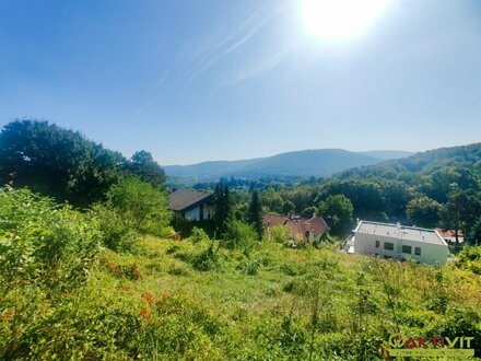 Großzügiger Wohnbau-Grund in exklusiver Lage mit Fernblick. - Unter 15 Min. zum Stadtrand Wien.