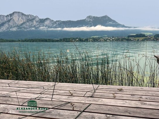 Seehaus Mondsee, direkt über dem Wasser