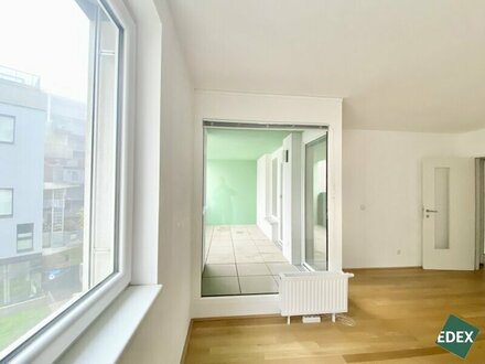 Optimale 2-Zimmer-Wohnung mit großer Loggia im Sonnwendviertel beim Hauptbahnhof