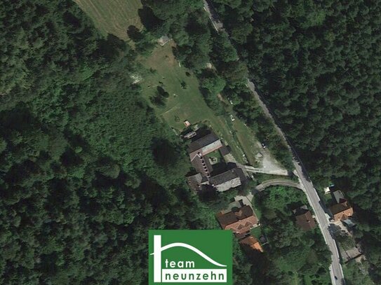 Einzigartiges Baugrundstück ca. 1.900m² - 2.700m² und ca. 2.000m² Wald in absoluter Ruhe- & Naturlage.