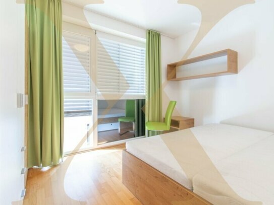 Ideale 2,5-Zimmer-Wohnung inkl. moderner Einbauküche und großen Balkon in Linz zu vermieten! Möbliert!