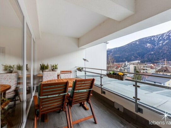 Penthouse mit riesiger Panorama-Dachterrasse. Im Zentrum von Spittal. Nahe Stadtpark.