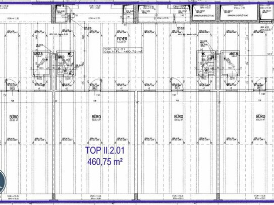 460,75 m² Bürofläche im 1. OG