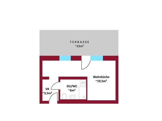 Attraktive Kapitalanlage I DG Wohnung ohne Dachschrägen I ca. 23 m² Dachterrasse I Full-Service-Paket: Verrmietung, Mie…