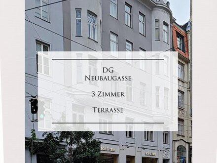 Dachgeschosswohnung mit Terrasse, in zentraler Ruhelage des 7. Bezirks - unbefristet!