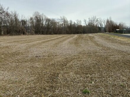 Ebene, sonnige, landwirtschaftliche Ackerfläche