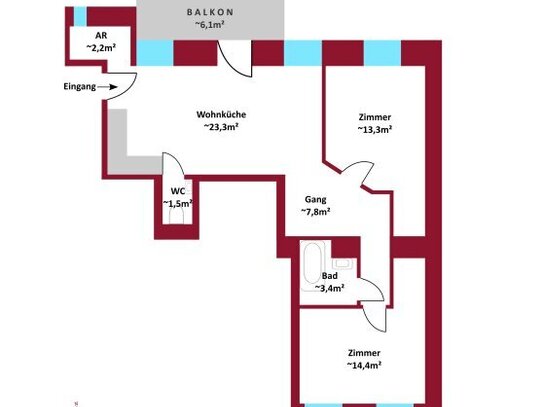 SOMMERAKTION: PROVISIONSFREI | Neubau/Erstbezug I Außenflächen: Terrassen, Balkone & Dachterrassen I Schlüsselfertig I…