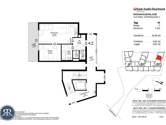 2-Zimmer im 1. OG mit Loggia - Top 311 (AB AUGUST)